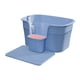 thumbnail image 2 of Bandeja De Arena Para Mascotas Con Parte Superior Abierta Y Lavabo De Arena Para Gatos De Lado Alto, Caja De Arena Resistente Para Gatos, Azul Con Tablero De Pedales, 2 of 5