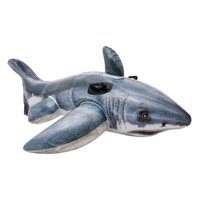Intex - Flotador Inflable Diseño Tiburón Realista 173X107 Cm