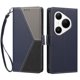 thumbnail image 3 of Funda Cartera Tricolor para Huawei Pura 80 Pro con Ranuras, Azul Oscuro, 3 of 6