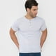 thumbnail image 3 of Polera Hombre Henley Slub Gris Corona, 3 of 5