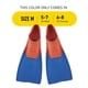 thumbnail image 2 of Aletas de natación FINIS Long Floating Rojas/Azules Talla M, 2 of 7