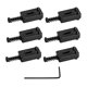 thumbnail image 5 of Sillines De Puente De Rodillo De Metal De 6 Piezas Sillines De Trémolo De Guitarra Negro, 5 of 5