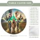 thumbnail image 2 of El mago de la ciudad esmeralda-theme Fitted Round Tablecloths Elastic Edged Table Covers Waterproof Table Cloth for Kitchen Holiday Party Tables Decor 150cm, 2 of 6