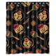 thumbnail image 1 of Cortina de ducha de baño con diseño de calavera de Honey Day House, con ganchos, tamaño 60 x 72 pulgadas, 1 of 3