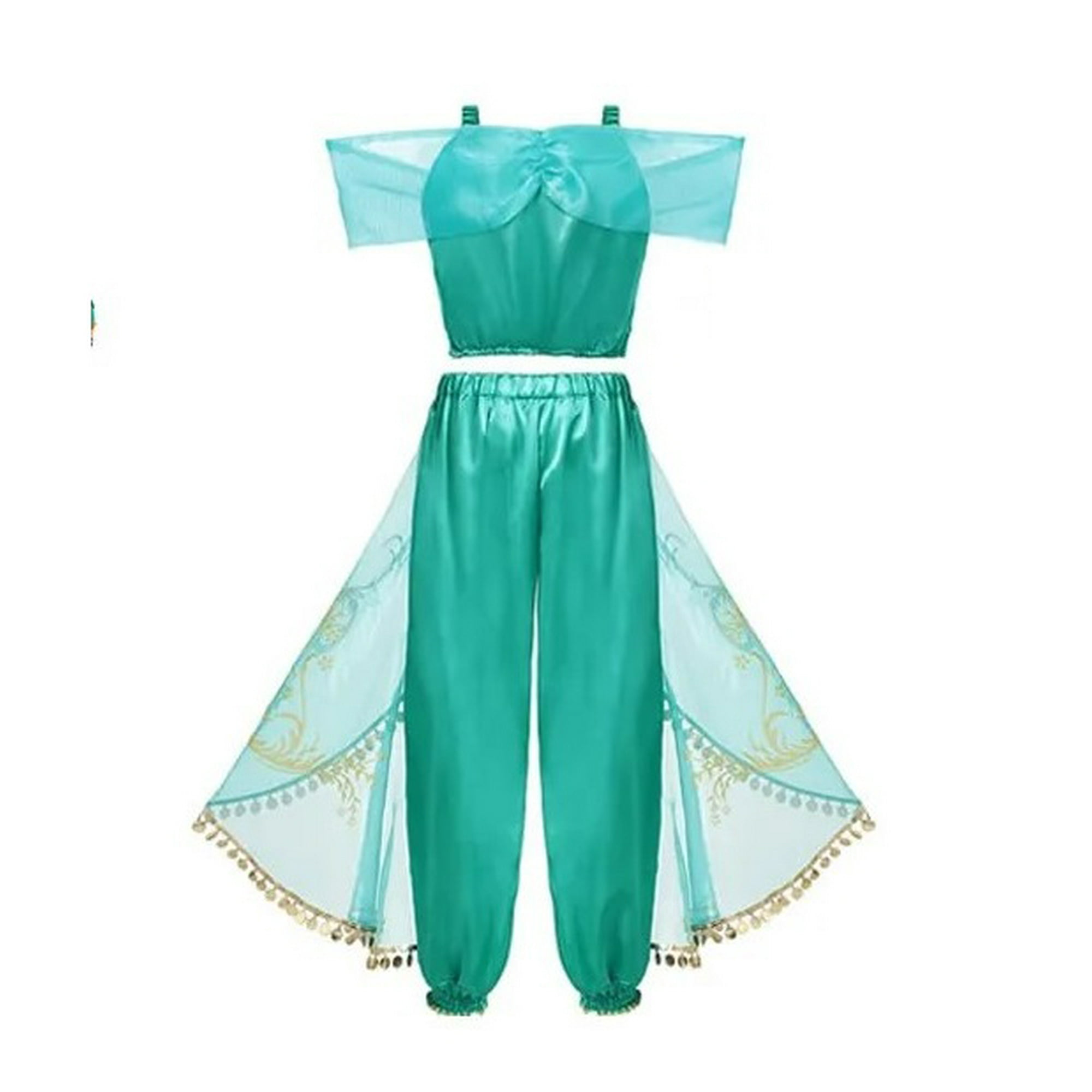 Genérico - Disfraz Princesa Jasmine, Jazmin Aladdín, Cosplay Niña