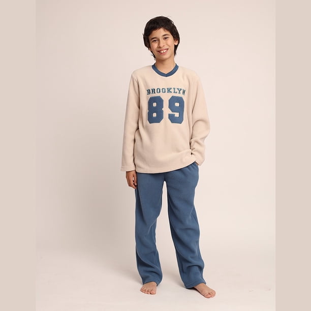 Pijama micropolar con bordado " BROOKLYN" 261677P - 4