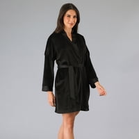 Bata Velvet Satin Flores Mujer 33955-2