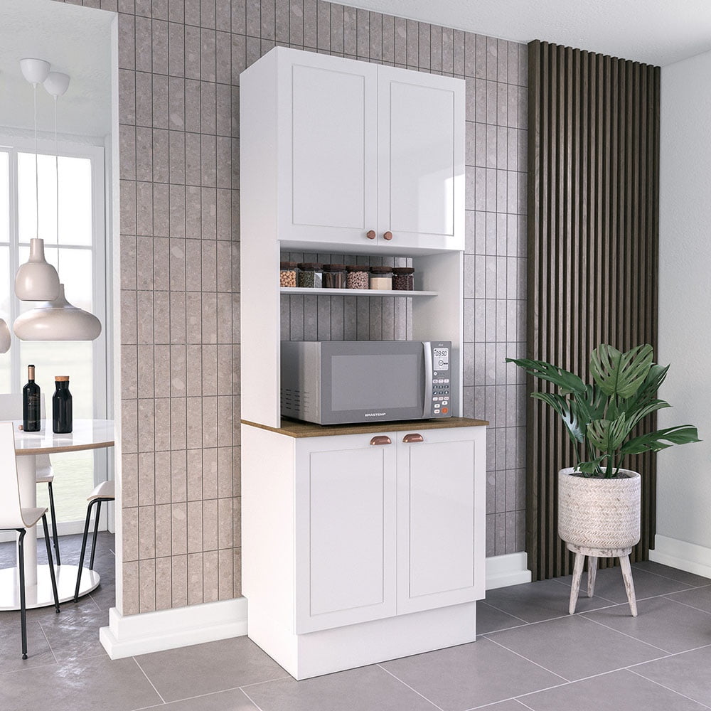 Vekka Home - Despensa Perola 4p Blanco Café (p3)