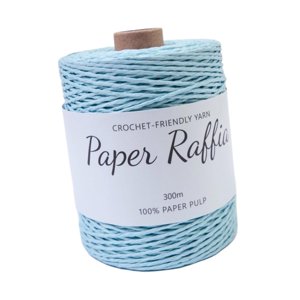 Magideal - Hilo De Rafia Cinta De Papel Cuerda Para Tejer Cordón Para Ganchillo Hilo Para Artesanía Material De Papel Suave Adecuado Para Bolsos De Playa Y Sombr Azul Claro