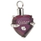 thumbnail image 2 of Colgante De Urna De Cremación En Forma De Corazón Para Cenizas, Joyería De Urna, Collar Conmemorativo Para Hermana, 2 of 3