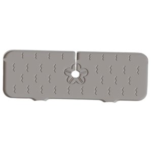 Bothyi - Alfombrilla Reutilizable Para Grifo De Fregadero, Protector Contra Salpicaduras Para Encimera De Cocina, Hogar, Gris