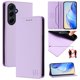 thumbnail image 1 of Funda Billetera con Soporte para Samsung Galaxy A55 5G Bloqueo RFID Plegable Morado claro, 1 of 6