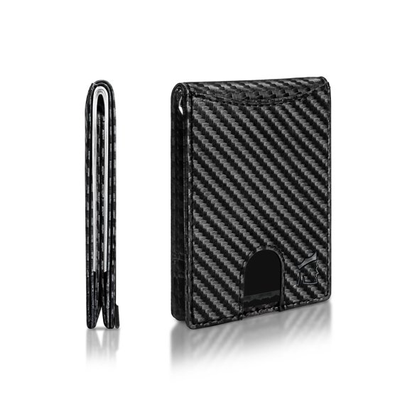 Billetera Kingly Antirrobo RFID de Fibra de Carbono Slim
