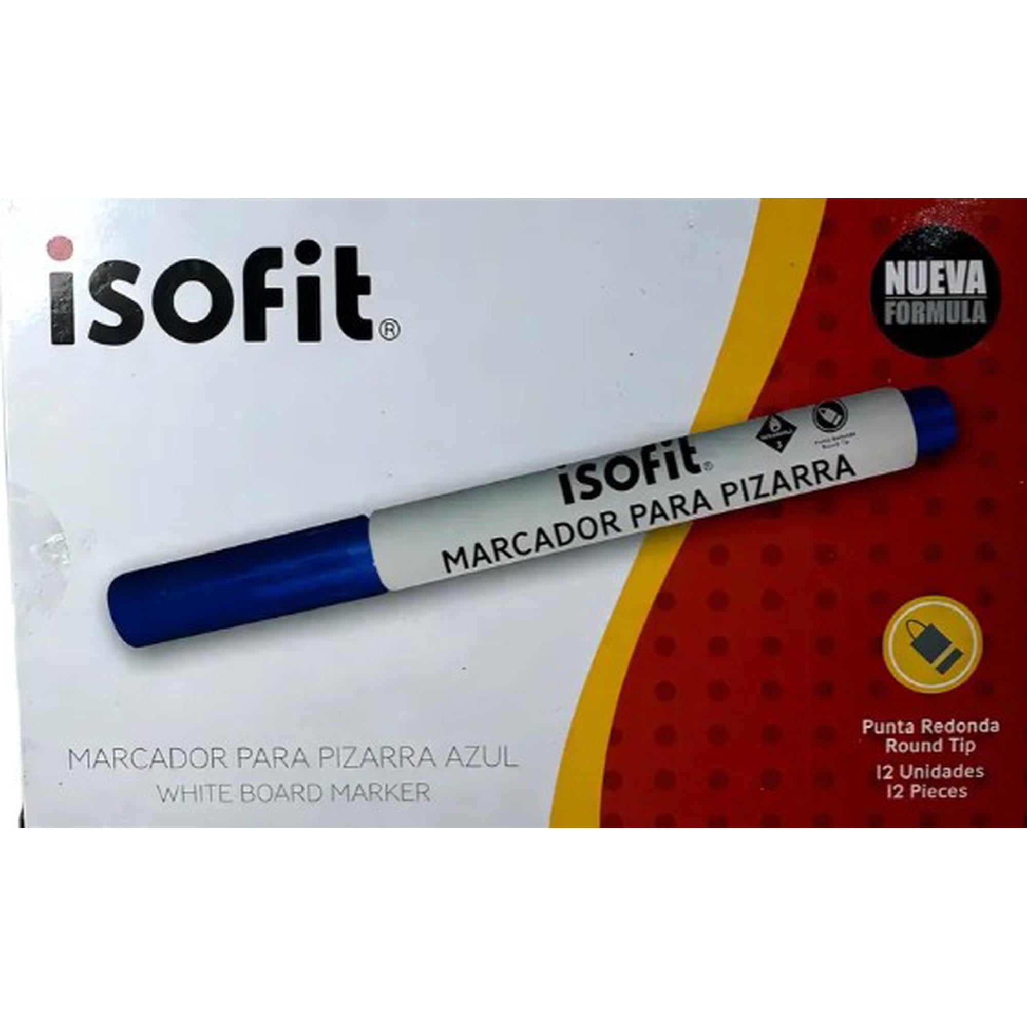 Isofit - Caja Plumon Pizarra Azul - (12 Unidades)
