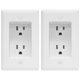 thumbnail image 1 of Receptacle Outlet TOPGREENER empotrado de 1 elemento, 15 A, 125 V, blanco, paquete de 2, 1 of 7