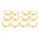 thumbnail image 1 of Servilleteros Set Decoración Metal Para Comedor Formal O Informal Cocina 12pcs, 1 of 5