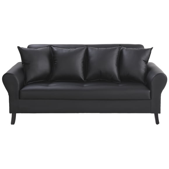 Sofa Lua 3c Pu 20 Negro