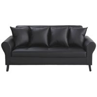 Bodevir - Sofa Lua 3C Pu 20 Negro