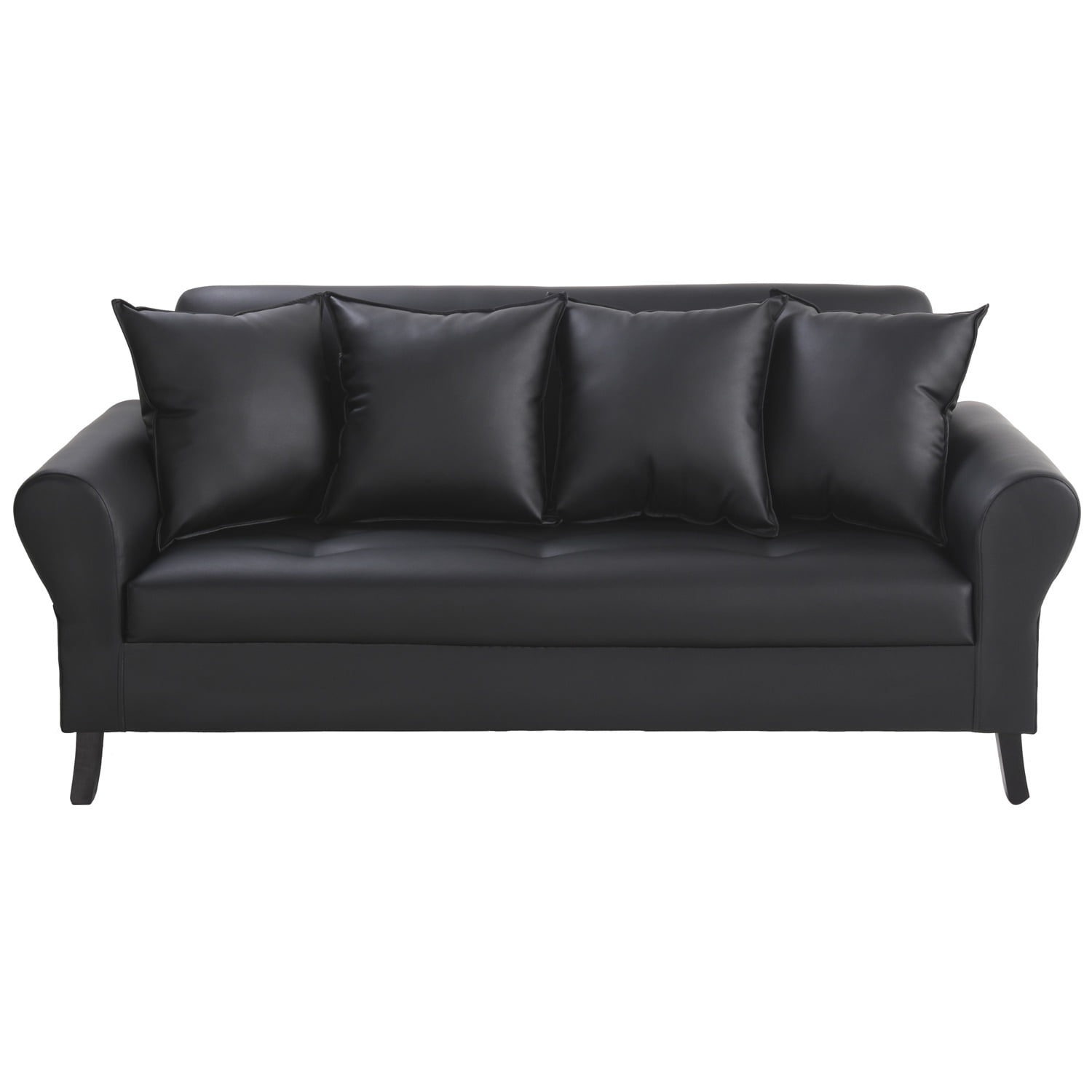 Bodevir - Sofa Lua 3c Pu 20 Negro