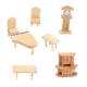thumbnail image 4 of Juego De Muebles De Casa De Mu?ecas Juego De Sala De Estar De Decoración De Miniaturas De Madera A Escala 1/12, 4 of 5