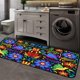 thumbnail image 2 of Alfombra GISPOG floral 100 × 50 cm para cocina, antideslizante, 2 of 7