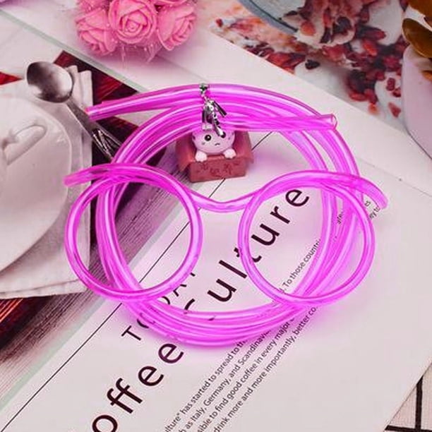 Creative Fun Glasses Straws Crazy Funny Art Straws Party Straws