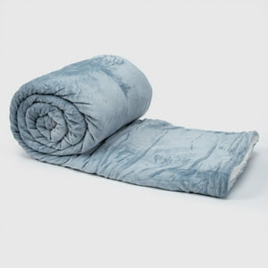Relan - Manta Frazada Sherpa Polar Franela Azul King