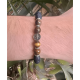thumbnail image 3 of Pulsera piedra volcánica ojo de tigre san benito protector, 3 of 3