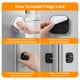 thumbnail image 4 of Cerradura para refrigerador Tickselect, 2 piezas, con código de combinación, resistente, 4 of 9