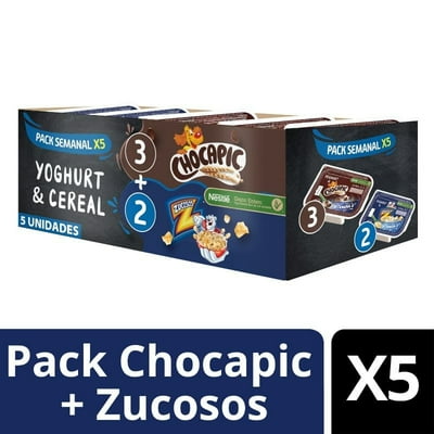 Yoghurt Con Cereal Chocapic + Zucosos Multipack 710 G Nestlé