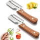 thumbnail image 1 of Pelador verduras 2 en 1 2 pack mango madera abridor botellas cuchilla acero, 1 of 7
