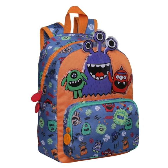 Mochila Infantil Pop 2024 Monster Azul