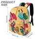 thumbnail image 3 of ¡Vamos, Plátanos!-theme Backpack, Campus style schoolbag Bookbag with Adjustable Shoulder Straps And Large Zip Compartment, Unisex Travel Bags.42x30x15cm, 3 of 6