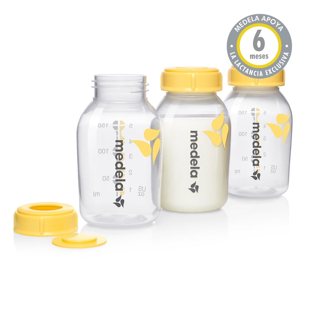 Set 3 Botellas De Leche Medela 150ml Transparentes