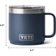 thumbnail image 3 of Taza YETI Rambler 414 ml con revestimiento de cerámica, apilable, de acero inoxidable, 3 of 9