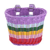 Magideal - Cesta De Bicicleta Para Niños, Decoración Frontal, Cesta De Almacenaje Para Bicicletas, Manillar Delantero, Cesta De Transporte Para Niñas Y Niños, Co Largo 25Cmx19Cmx18Cm