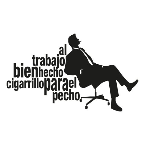 Rienda Libre Graphics - Frase Deco Al Trabajo Bien Hecho Fr-11058