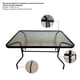 thumbnail image 4 of Mesa Terraza Vidrio y Acero 120x80x72cm Negra, 4 of 6
