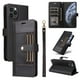 thumbnail image 1 of FOXDOCK Funda tipo Cartera para iPhone 11 Pro – Cubierta de Cuero PU con Múltiples Ranuras, Bolsillo para Efectivo y Correa de Muñeca, 1 of 6