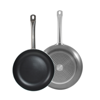 Bergner - Set 2 Sartenes 20 Y 24Cm Aluminio Prensado Silver Pro Chef