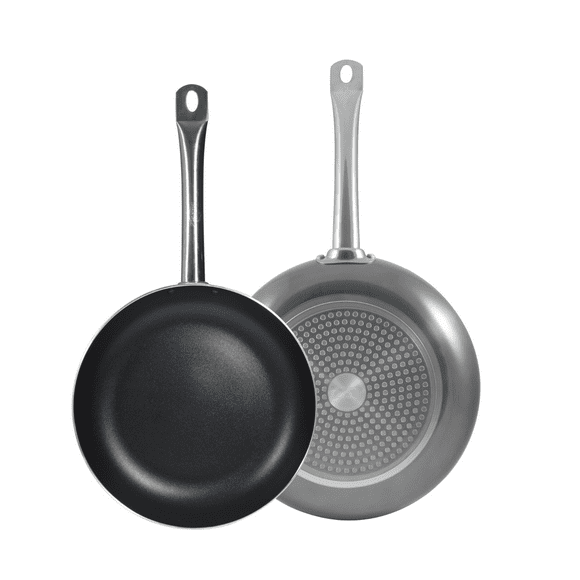 Set 2 Sartenes 20 Y 24cm Aluminio Prensado Silver Pro Chef