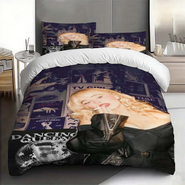 Sabrina Retro Blonde Collage Art Bedding Set (Duvet Cover And Pillowcase Set)
