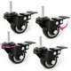 thumbnail image 1 of Juego de 4 ruedas giratorias con freno Liquid Stands – 3,8 cm (8 mm × 25 mm), 1 of 5