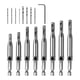 thumbnail image 5 of Juegos de brocas centrales, autocentrante Tapper Core Hole Puncher Herramientas de carpintería para puerta de pequeña sala 5/64 '' 7/64 '' 9/64 '', 5 of 5