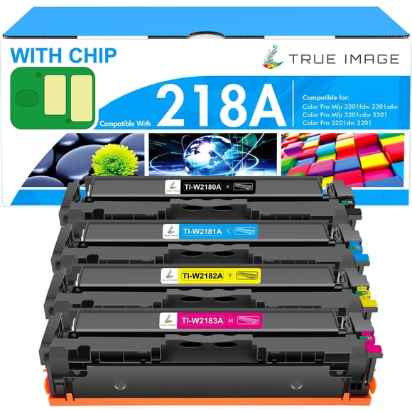 Paquete De 4 Cartuchos De Tóner 218a 218x Para Hp 3301