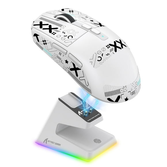 Attack Shark X6 26K DPI RGB Blanco