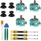 thumbnail image 1 of Joysticks de repuesto para control Xbox One S/X, 4 piezas de joystick 3D, tapas analógicas con kit completo de herramientas de reparación, destornillador T6 T8 T10 compatible con control Xbox One S/X, 1 of 5