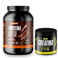 Gohard - Proteína Vegetal Dulce De Leche 1Kg Pack Creatina Monohidratada 300Gr