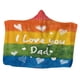 thumbnail image 3 of Manta Con Capucha Capa De Forro Polar Amigable Con La Piel Para Todas Las Estaciones Sofá Napping Dad 130x150cm, 3 of 5