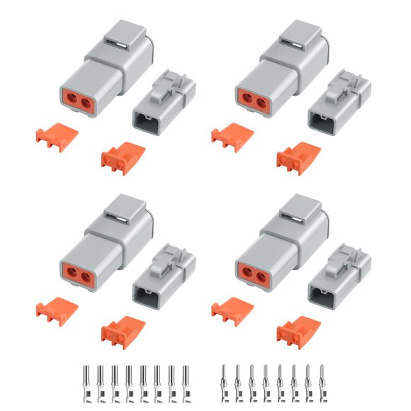 Kit de conectores DTP Deutusacc 32 piezas 2 pines impermeable